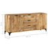 Rustika Rowe -  Sideboard Solid Mango Wood 180x40x80 cm